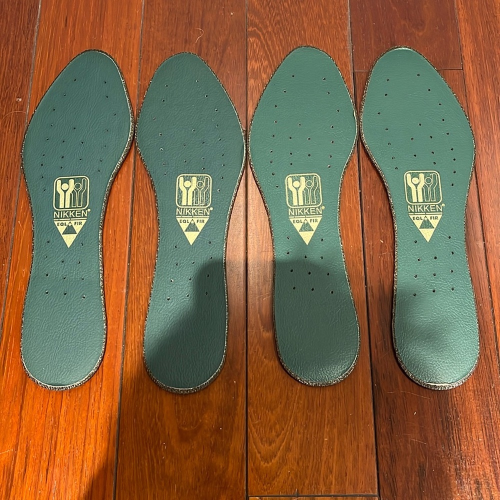 One pair new women’s Nikken magnetic therapy insoles. Sizes 5-9 cut-to-size.